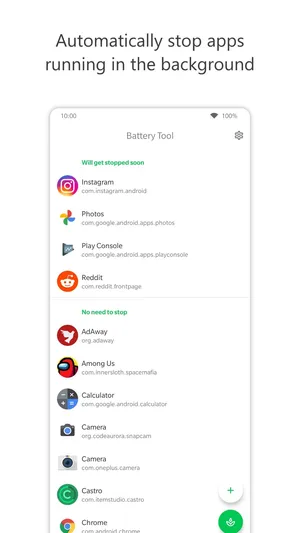 Battery Tool  Hibernate Unused Apps